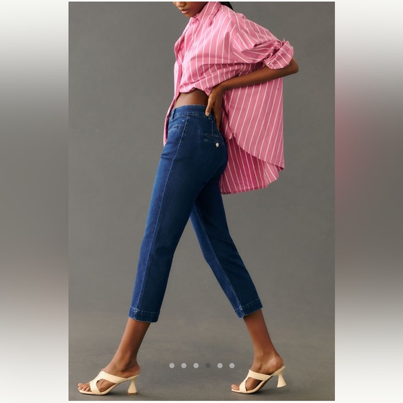 Maeve The Essential Slim High-Rise Straight Jeans - Picture 1 of 16